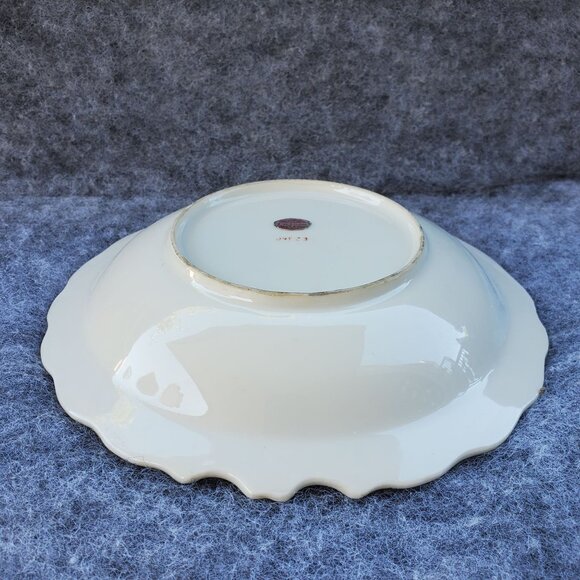 Vintage Enesco Hand-Painted Porcelain Fruit Design Shallow Bowl Japan 1960s - Picture 8 of 9